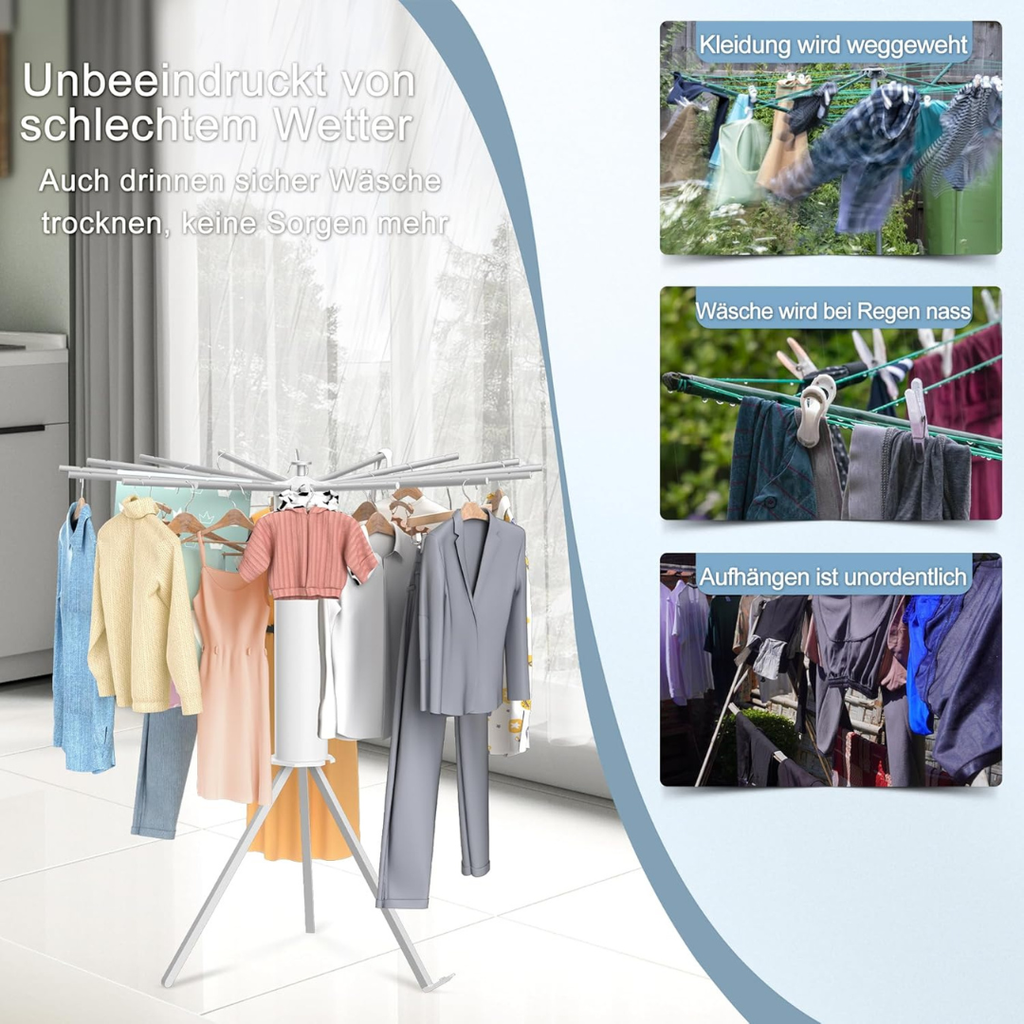 Aluminum Tripod Laundry Rack