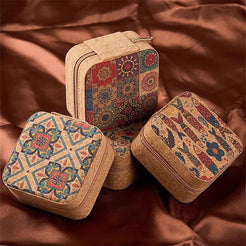 Premium Mini Jewelry Organizer Box Vintage Floral Design