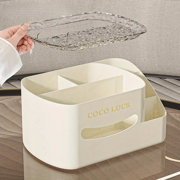 Desk Storage Organizer With Tissue Box