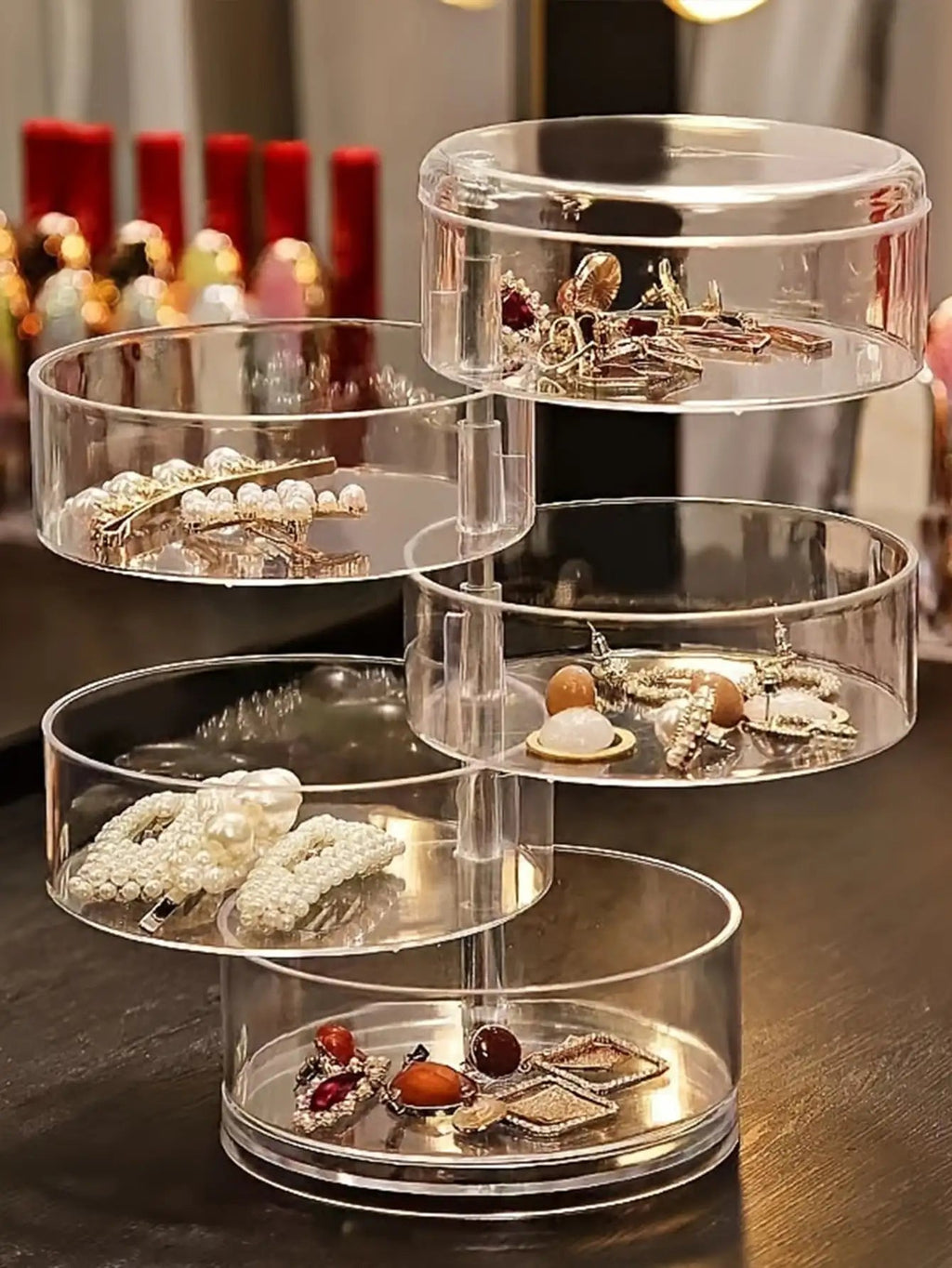 Rotating Makeup & Jewelry Storage Organizer