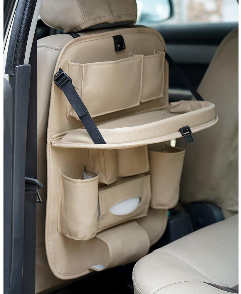 Leather Car Back Seat Organizer
